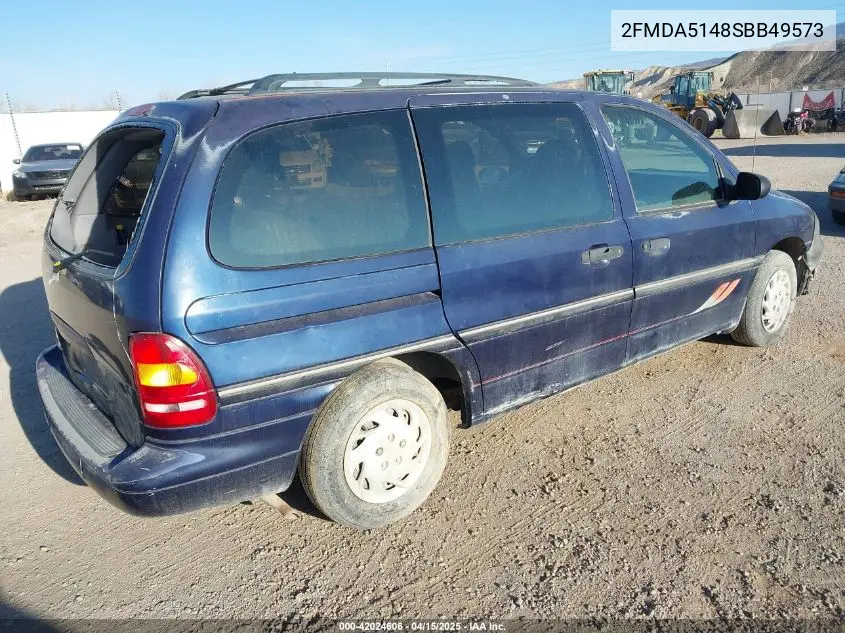 1995 Ford Windstar Wagon VIN: 2FMDA5148SBB49573 Lot: 42024606