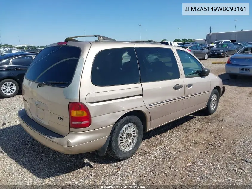 1998 Ford Windstar Gl/Limited/Lx VIN: 2FMZA5149WBC93161 Lot: 41973759