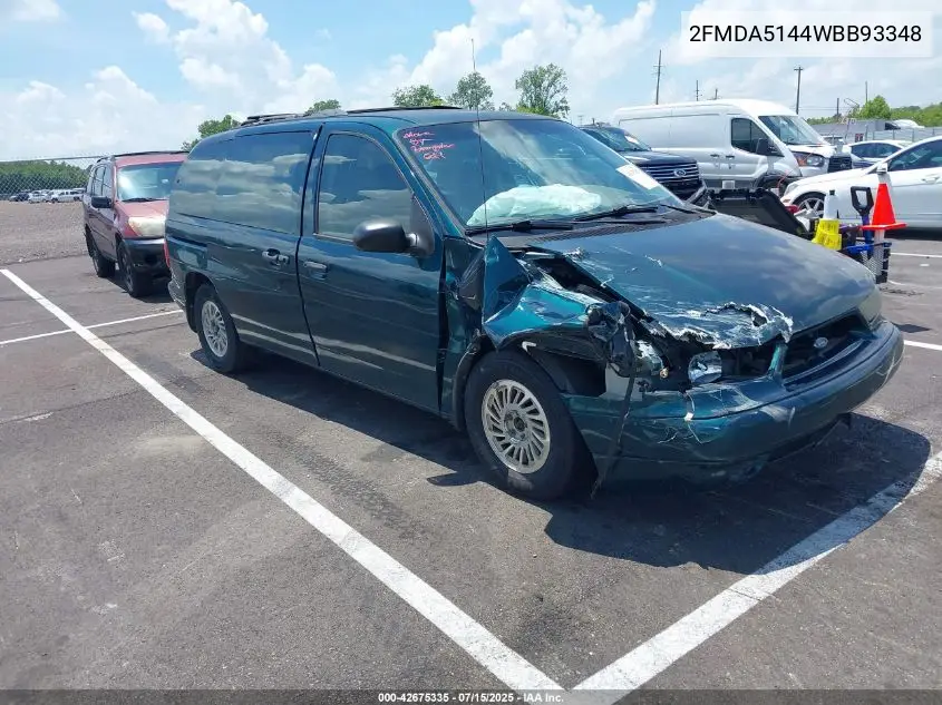 1998 Ford Windstar Gl/Limited/Lx VIN: 2FMDA5144WBB93348 Lot: 42675335