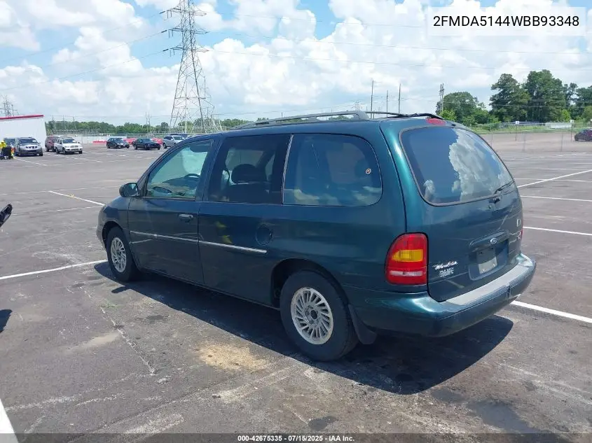 1998 Ford Windstar Gl/Limited/Lx VIN: 2FMDA5144WBB93348 Lot: 42675335