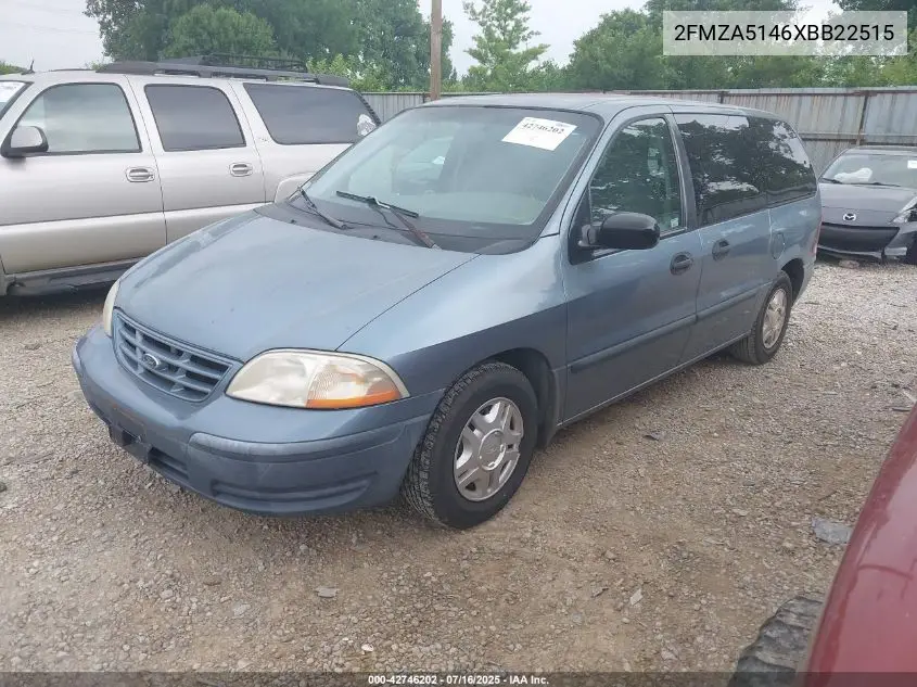 1999 Ford Windstar Lx VIN: 2FMZA5146XBB22515 Lot: 42746202