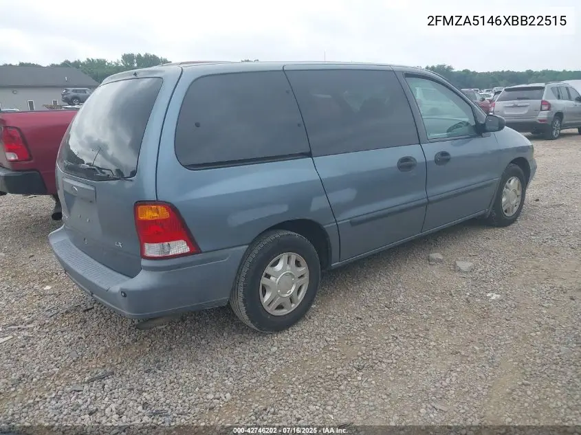 1999 Ford Windstar Lx VIN: 2FMZA5146XBB22515 Lot: 42746202