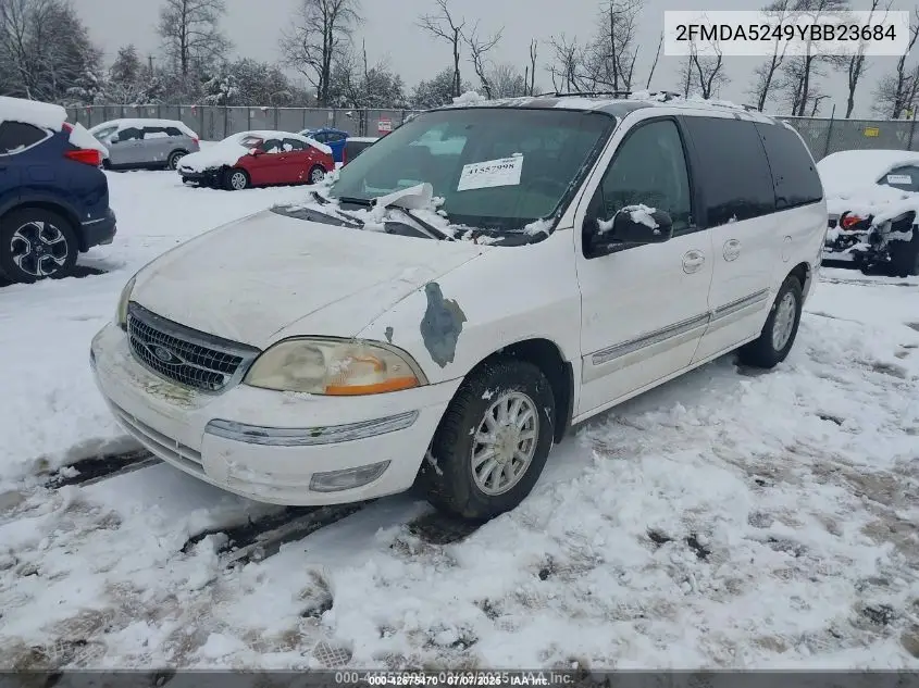 2000 Ford Windstar Se VIN: 2FMDA5249YBB23684 Lot: 42675470