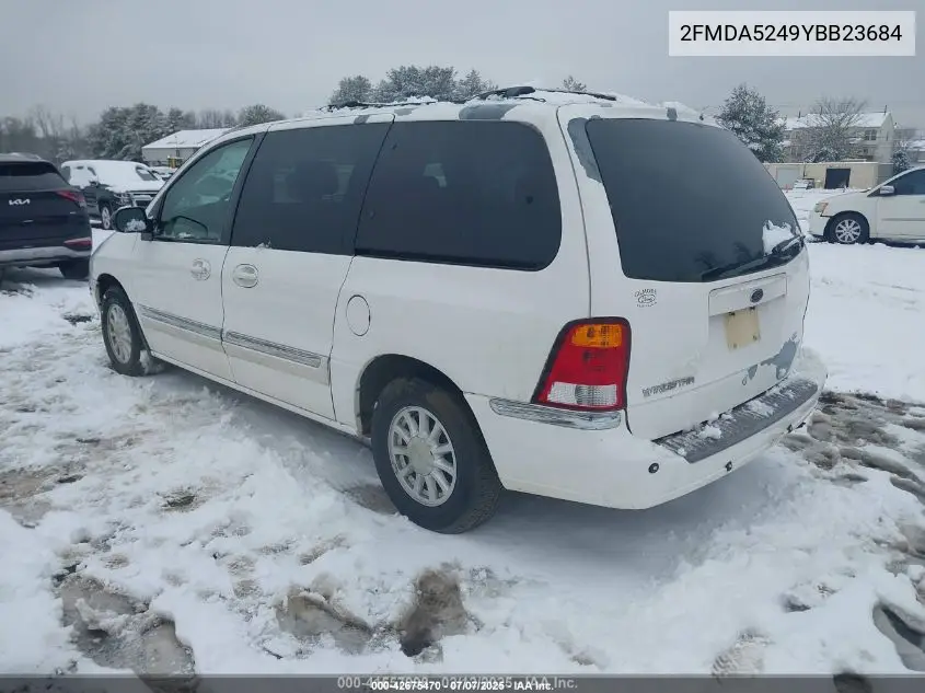 2000 Ford Windstar Se VIN: 2FMDA5249YBB23684 Lot: 42675470