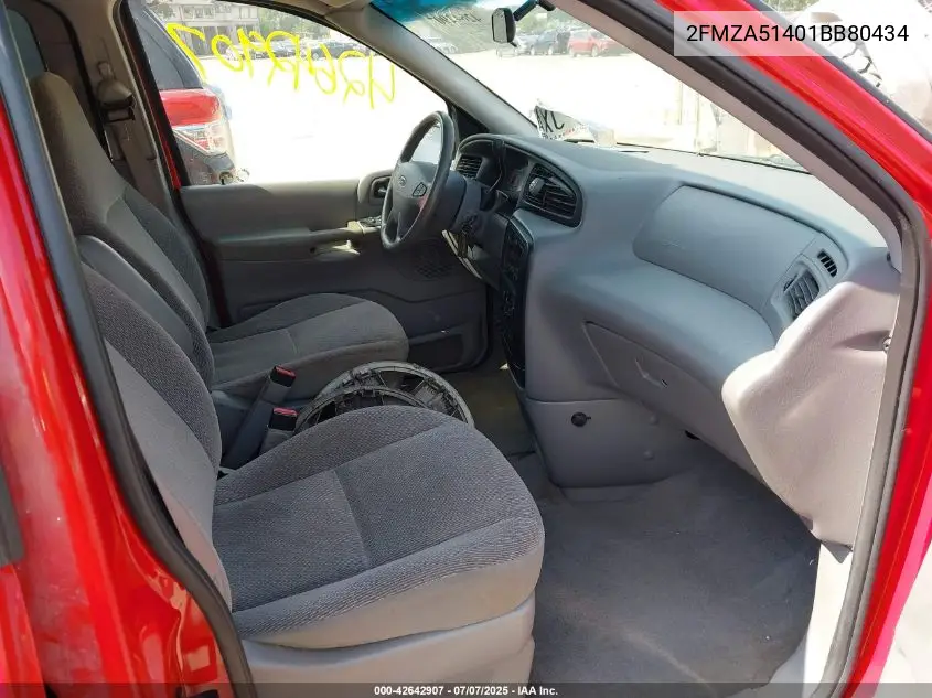 2001 Ford Windstar Lx VIN: 2FMZA51401BB80434 Lot: 42642907