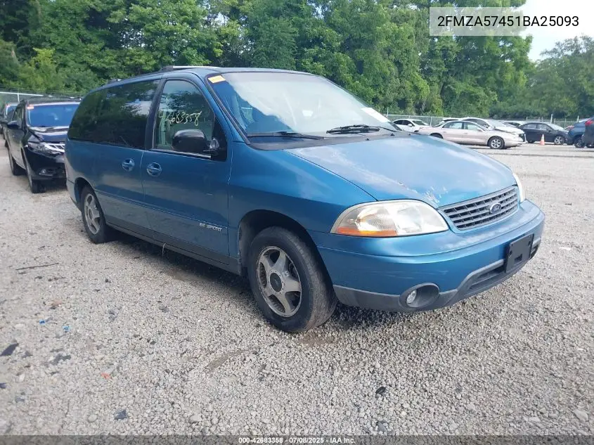 2001 Ford Windstar Se Sport VIN: 2FMZA57451BA25093 Lot: 42683358