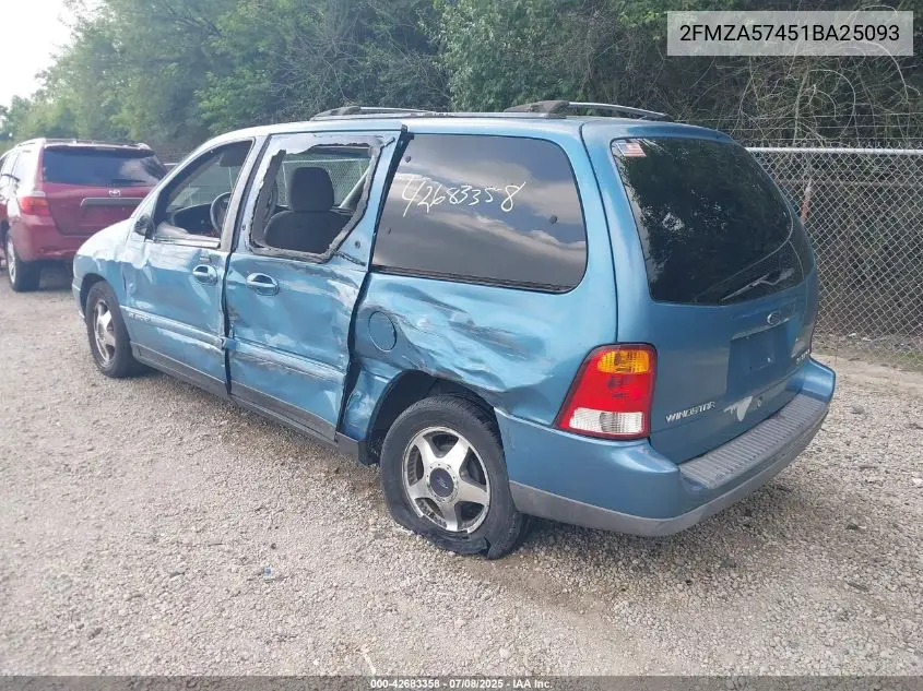 2001 Ford Windstar Se Sport VIN: 2FMZA57451BA25093 Lot: 42683358