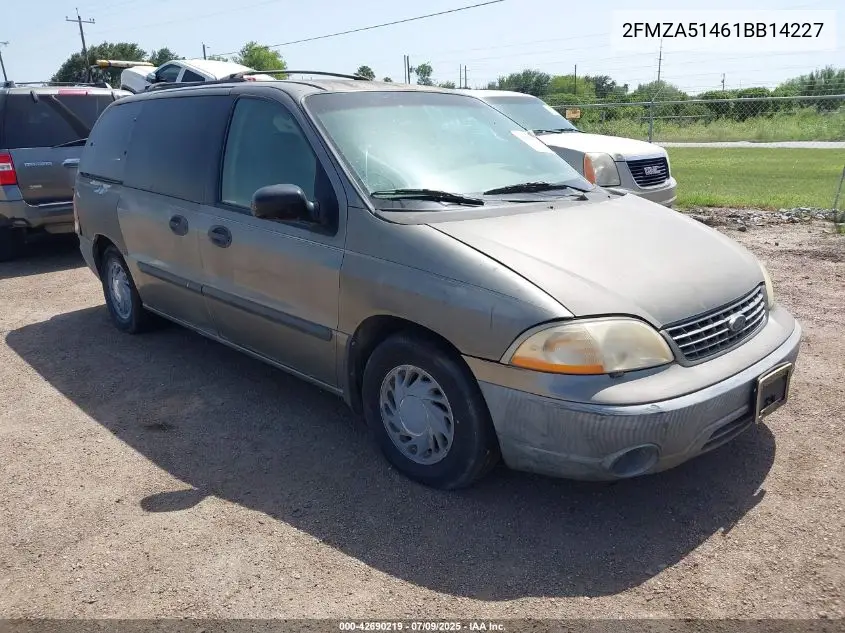 2001 Ford Windstar Lx VIN: 2FMZA51461BB14227 Lot: 42690219