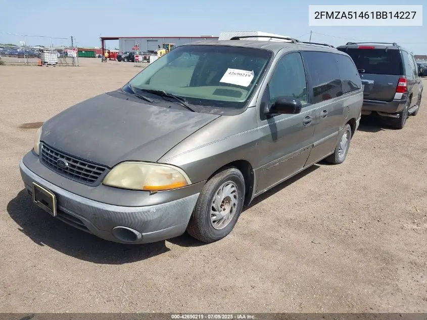 2001 Ford Windstar Lx VIN: 2FMZA51461BB14227 Lot: 42690219