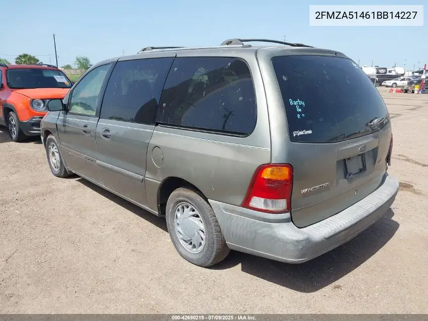 2001 Ford Windstar Lx VIN: 2FMZA51461BB14227 Lot: 42690219