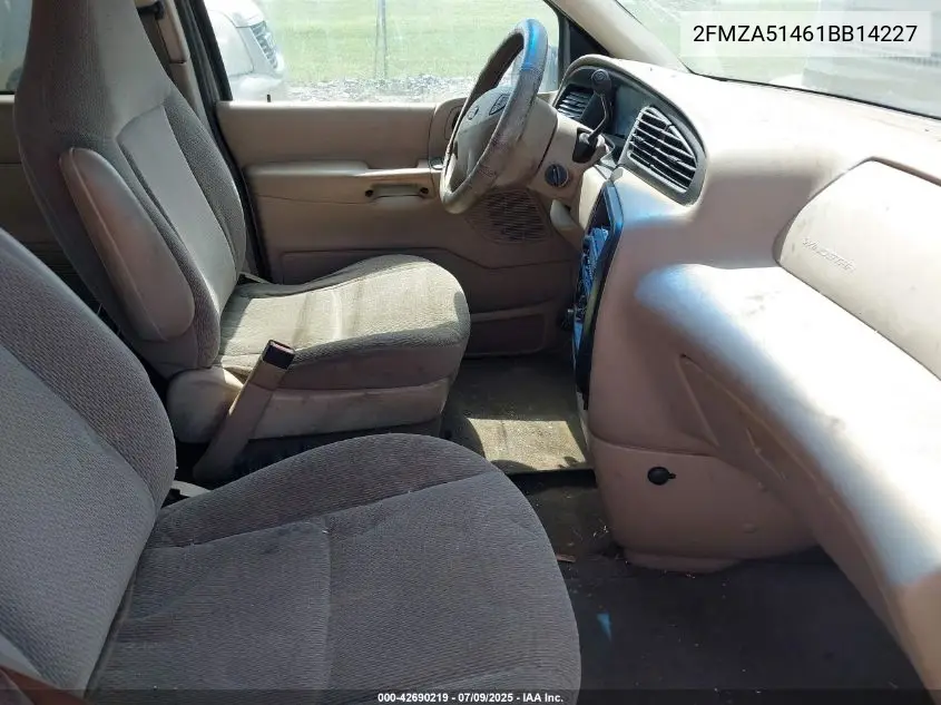 2001 Ford Windstar Lx VIN: 2FMZA51461BB14227 Lot: 42690219