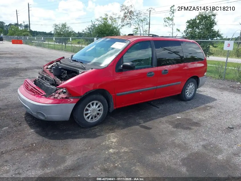 2001 Ford Windstar Lx VIN: 2FMZA51451BC18210 Lot: 42724841