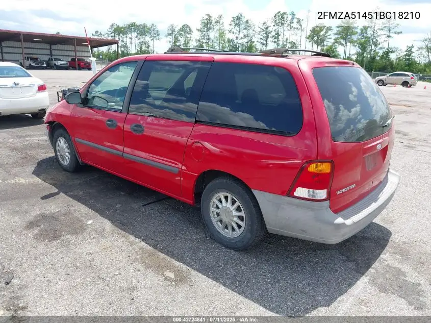 2001 Ford Windstar Lx VIN: 2FMZA51451BC18210 Lot: 42724841