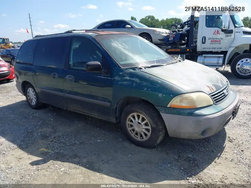 2001 Ford Windstar Lx VIN: 2FMZA51411BB52528 Lot: 42735379