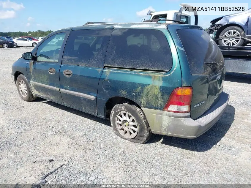 2001 Ford Windstar Lx VIN: 2FMZA51411BB52528 Lot: 42735379