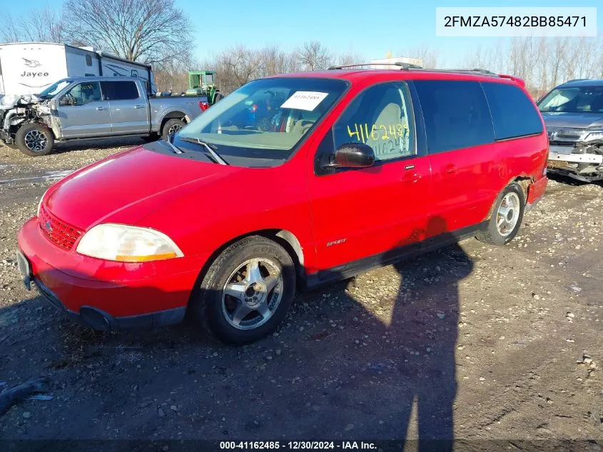 2002 Ford Windstar VIN: 2FMZA57482BB85471 Lot: 41162485