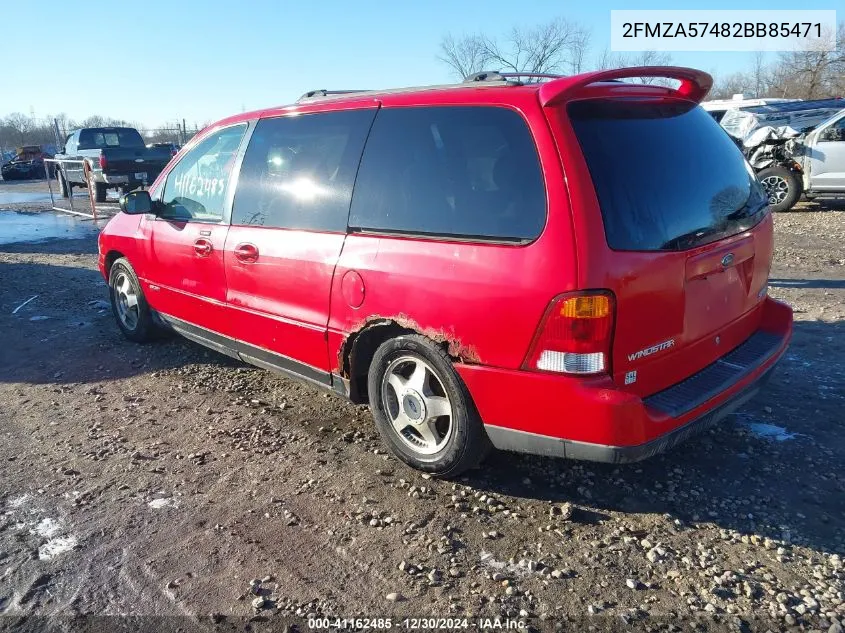 2002 Ford Windstar VIN: 2FMZA57482BB85471 Lot: 41162485