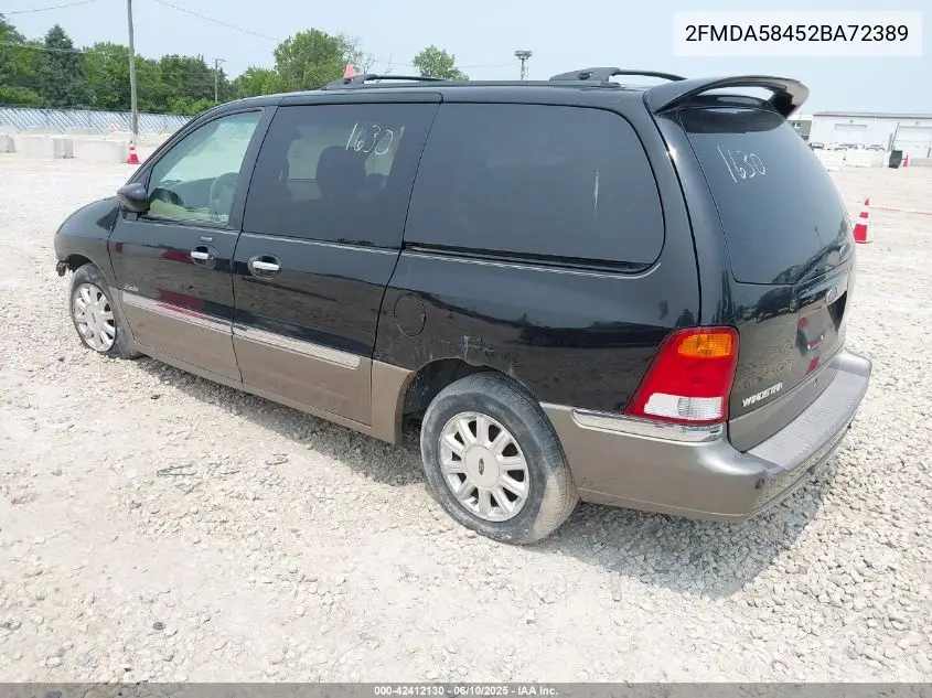 2002 Ford Windstar Limited VIN: 2FMDA58452BA72389 Lot: 42412130