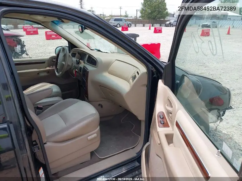 2002 Ford Windstar Limited VIN: 2FMDA58452BA72389 Lot: 42412130