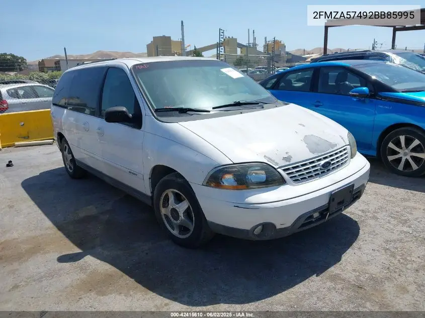 2002 Ford Windstar Sport VIN: 2FMZA57492BB85995 Lot: 42415610
