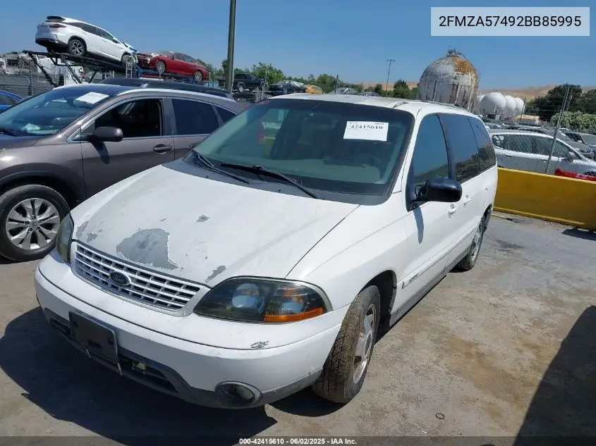 2002 Ford Windstar Sport VIN: 2FMZA57492BB85995 Lot: 42415610