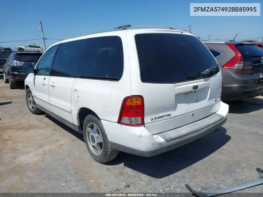 2002 Ford Windstar Sport VIN: 2FMZA57492BB85995 Lot: 42415610