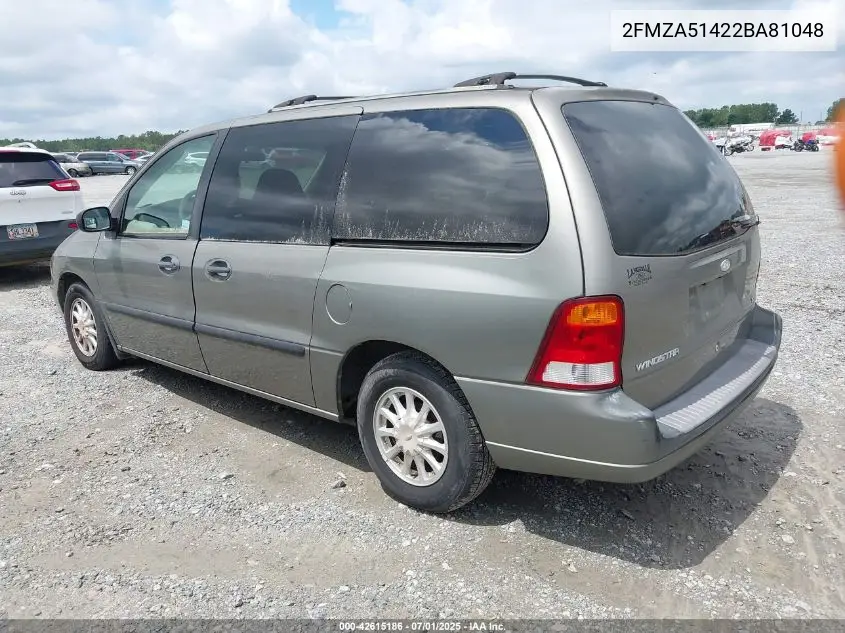 2002 Ford Windstar Lx VIN: 2FMZA51422BA81048 Lot: 42615186