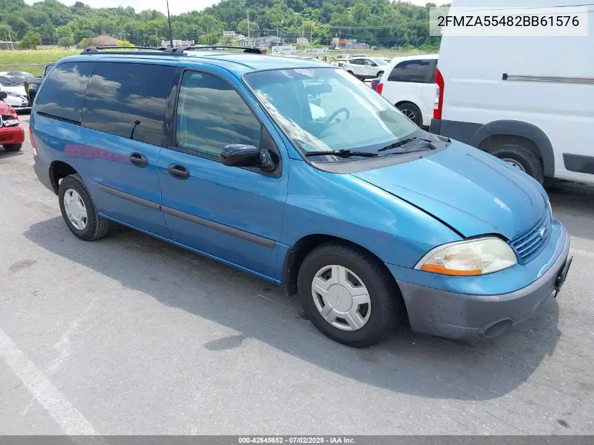 2002 Ford Windstar Lx VIN: 2FMZA55482BB61576 Lot: 42645652
