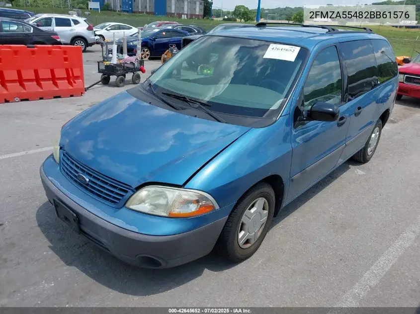 2002 Ford Windstar Lx VIN: 2FMZA55482BB61576 Lot: 42645652