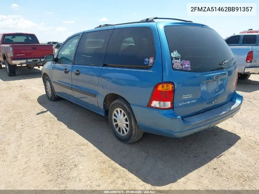 2002 Ford Windstar Lx VIN: 2FMZA51462BB91357 Lot: 42667073