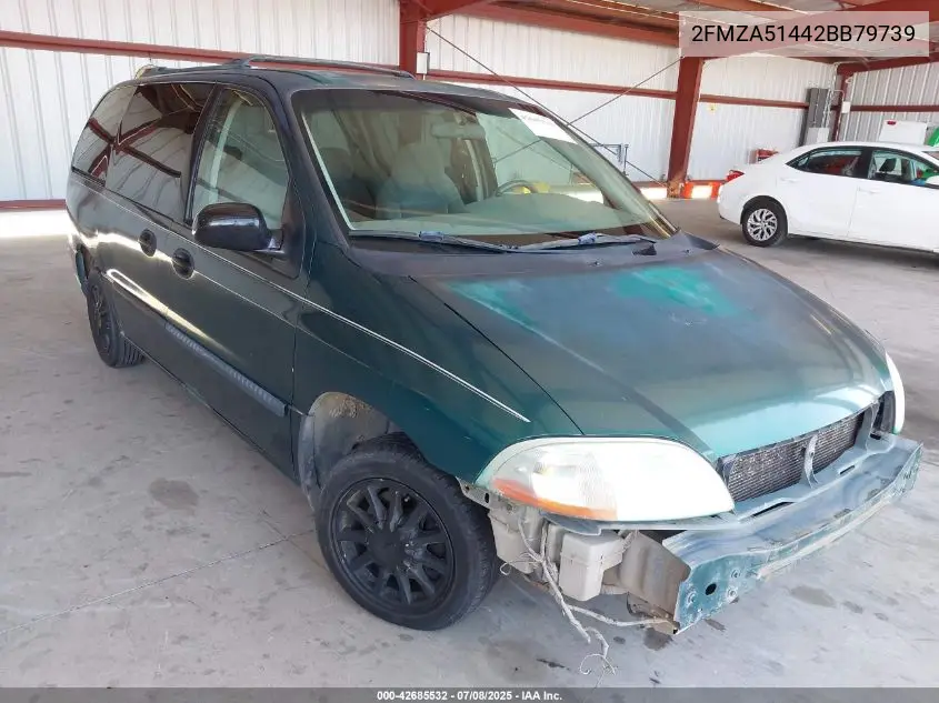 2002 Ford Windstar Lx VIN: 2FMZA51442BB79739 Lot: 42685532