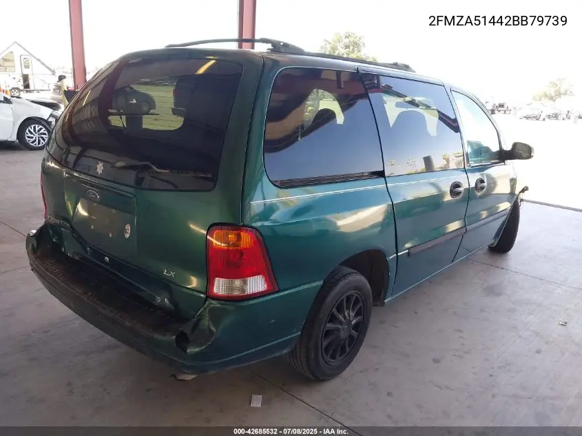 2002 Ford Windstar Lx VIN: 2FMZA51442BB79739 Lot: 42685532
