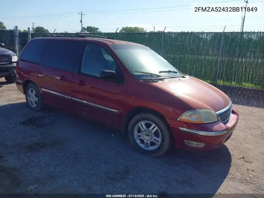 2002 Ford Windstar Se VIN: 2FMZA52432BB11849 Lot: 42696639