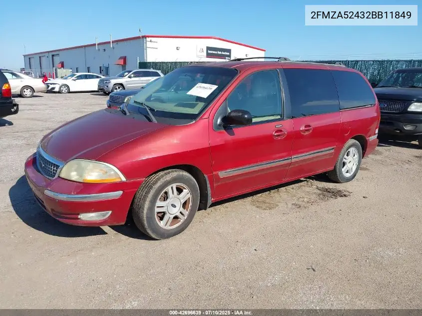 2002 Ford Windstar Se VIN: 2FMZA52432BB11849 Lot: 42696639