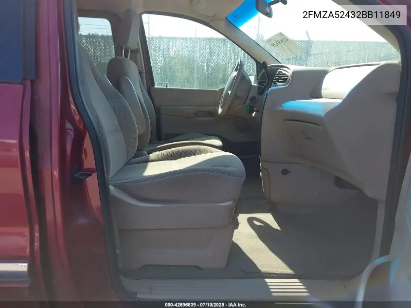 2002 Ford Windstar Se VIN: 2FMZA52432BB11849 Lot: 42696639