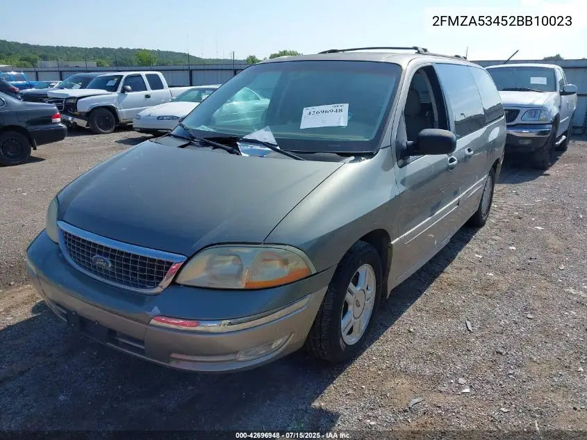2002 Ford Windstar Sel VIN: 2FMZA53452BB10023 Lot: 42696948
