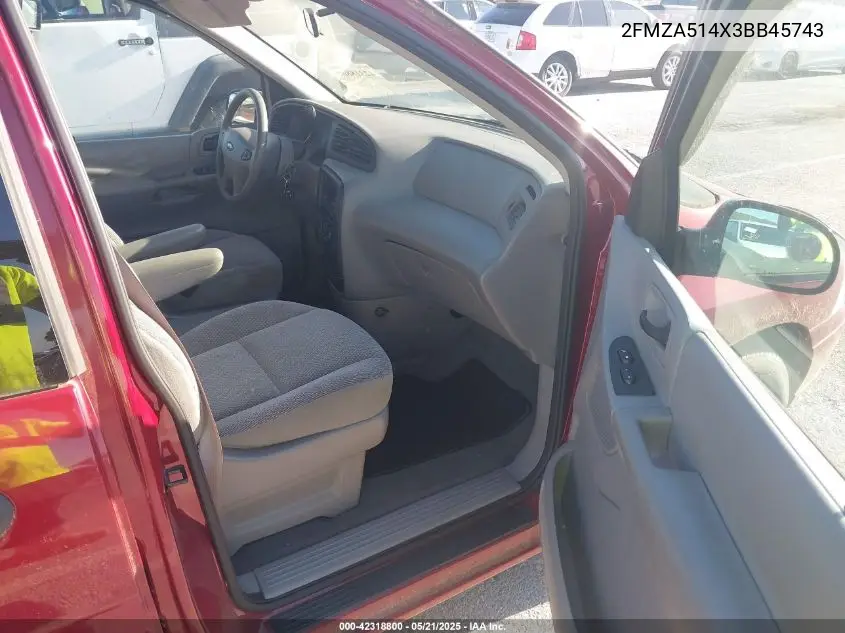 2003 Ford Windstar Lx VIN: 2FMZA514X3BB45743 Lot: 42318800