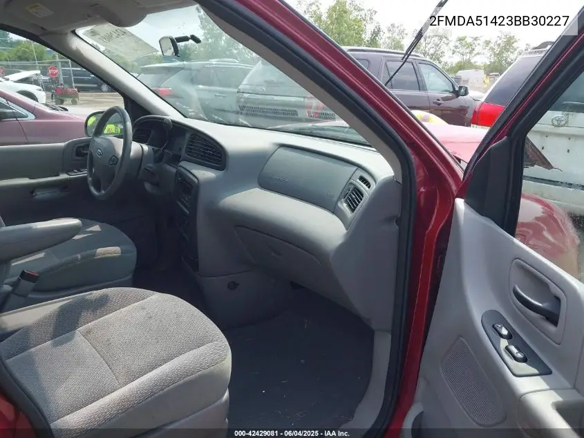 2003 Ford Windstar Lx VIN: 2FMDA51423BB30227 Lot: 42429081