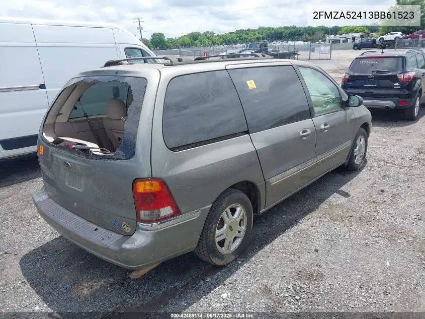2003 Ford Windstar Se VIN: 2FMZA52413BB61523 Lot: 42489174