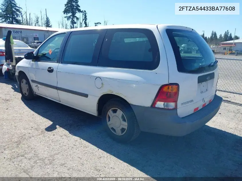 2003 Ford Windstar VIN: 2FTZA54433BA77608 Lot: 42553009