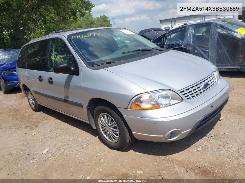 2003 Ford Windstar Lx VIN: 2FMZA514X3BB30689 Lot: 42660472
