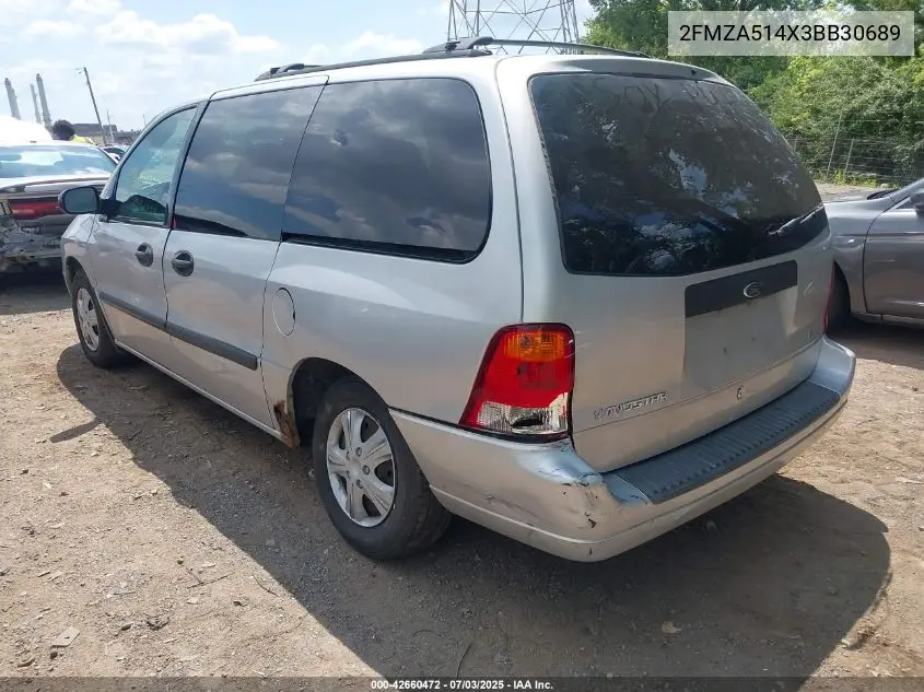 2003 Ford Windstar Lx VIN: 2FMZA514X3BB30689 Lot: 42660472