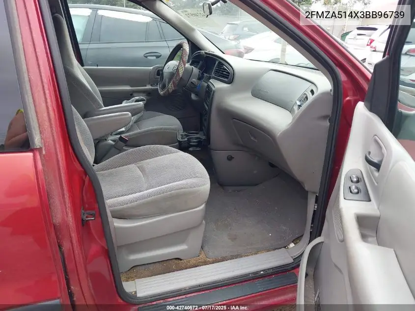 2003 Ford Windstar Lx VIN: 2FMZA514X3BB96739 Lot: 42740572