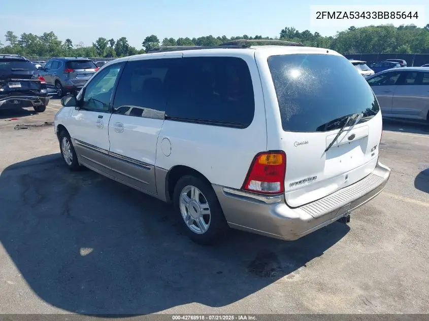2003 Ford Windstar Sel VIN: 2FMZA53433BB85644 Lot: 42768918