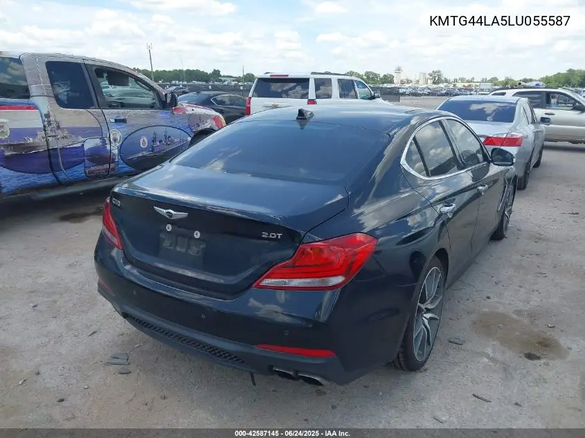 2020 Genesis G70 2.0T Rwd VIN: KMTG44LA5LU055587 Lot: 42587145