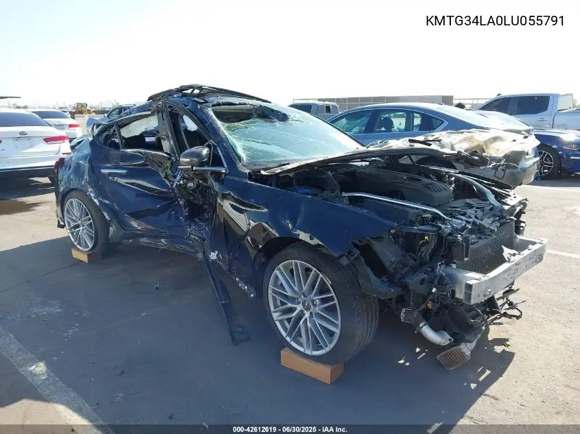 2020 Genesis G70 Elite VIN: KMTG34LA0LU055791 Lot: 42612619