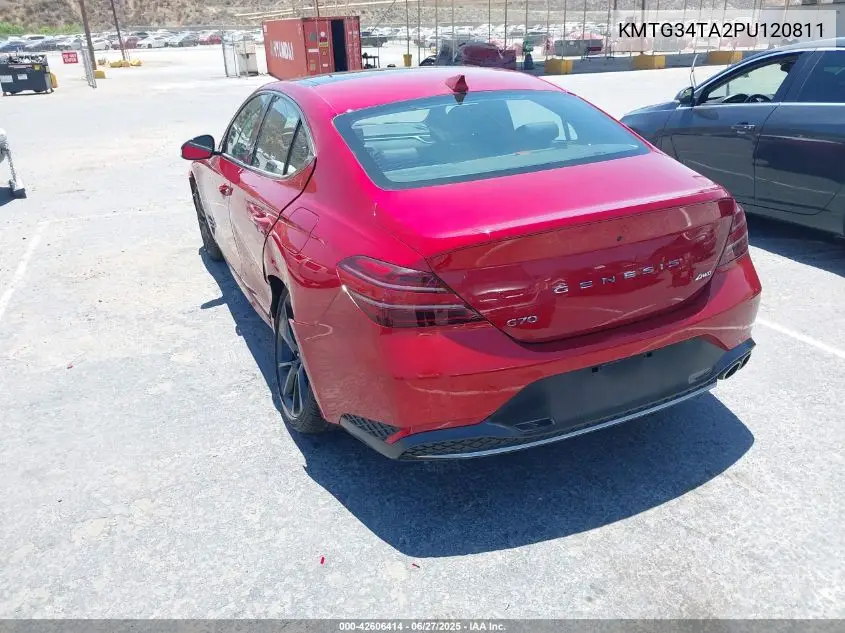 2023 Genesis G70 2.0T Awd VIN: KMTG34TA2PU120811 Lot: 42606414