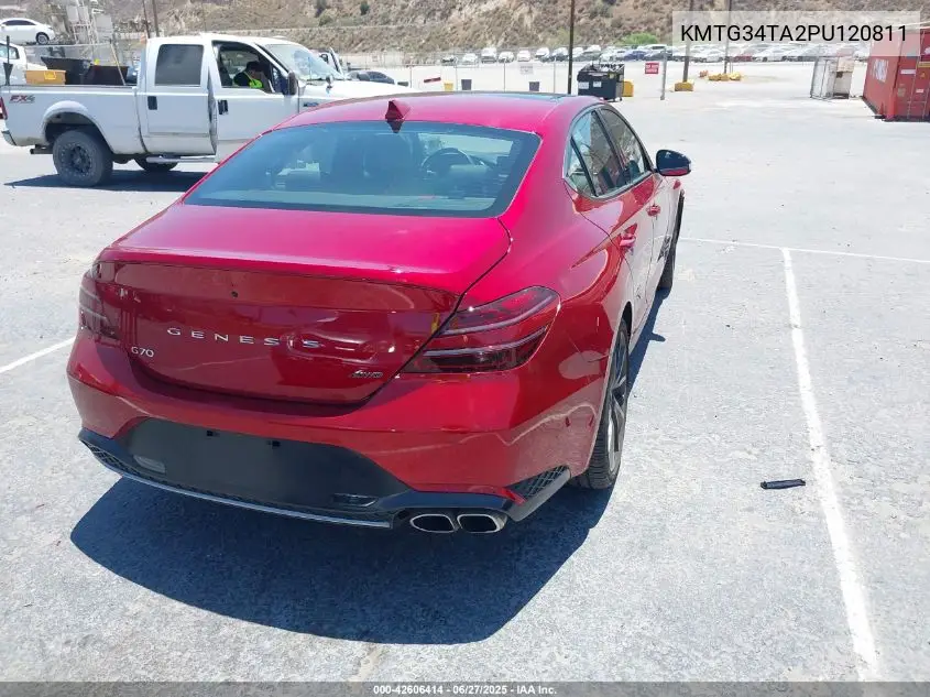 2023 Genesis G70 2.0T Awd VIN: KMTG34TA2PU120811 Lot: 42606414