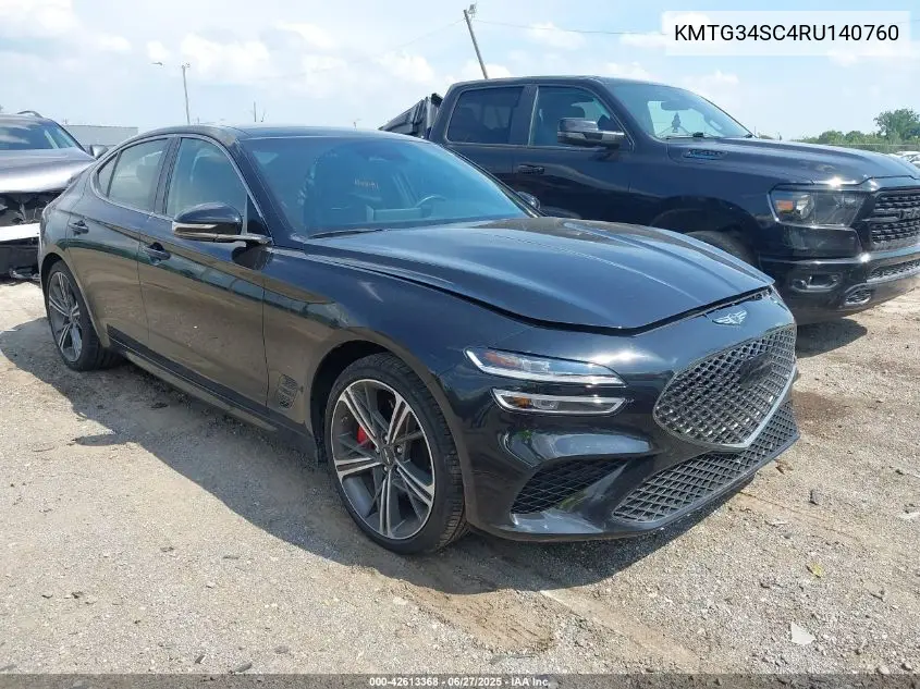 2024 Genesis G70 2.5T Awd VIN: KMTG34SC4RU140760 Lot: 42613368