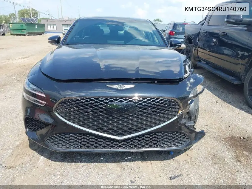 2024 Genesis G70 2.5T Awd VIN: KMTG34SC4RU140760 Lot: 42613368